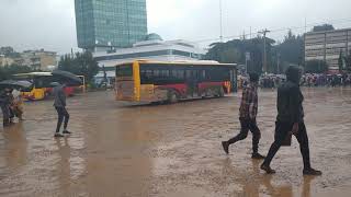 A scene at Anbessa City Bus station in Addis Ababa July 2021 [upl. by Leirbaj]