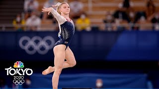 Jade Careys full gold medal winning floor routine at Tokyo Olympics  NBC Sports [upl. by Mosra]