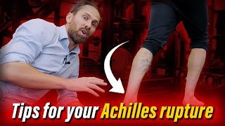 Tips for your Achilles rupture  recovery amp treatment [upl. by Seuguh346]