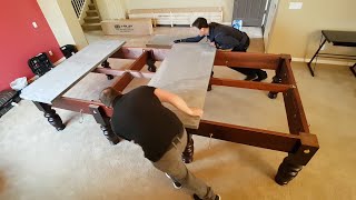 Full size 12ft Riley Snooker table installation time lapse Fitting by Riley England [upl. by Miller]