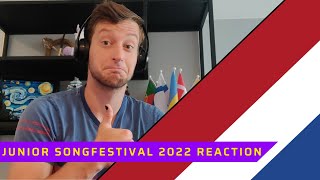 NETHERLANDS Junior Songfestival 2022 songs REACTION [upl. by Fonville]