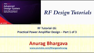 RF Design16 Practical Power Amplifier Design  Part 1 [upl. by Galitea]