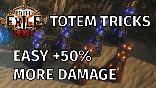 Path of Exile 312 Totem tricks that nobody uses  get 50 MORE DAMAGE without changing build [upl. by Osric]