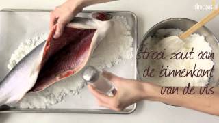 Zalm in zoutkorst  Allrecipesnl [upl. by Macleod]