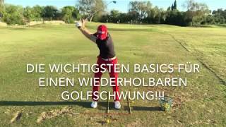 Die wichtigsten Basics für einen wiederholbaren Golfschwung [upl. by Skcirdnek]