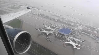 Incredible HD A330300 Takeoff From Charlotte In A Heavy Rainstorm [upl. by Tapes653]