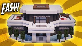 Minecraft How To Build A Large Modern House Tutorial 20 [upl. by Adnohrahs]