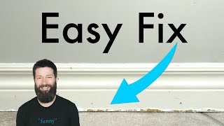 How To Repair Water Damaged Baseboard and PREVENT FUTURE DAMAGE [upl. by Gisele]