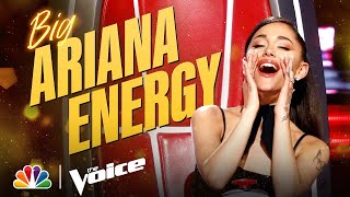 Ariana Grande Brings the ENERGY  The Voice 2021 [upl. by Rawde]