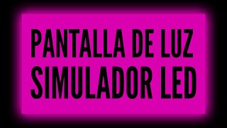 PANTALLA LED ROSA FUCSIA  Simulador Led  NEON ✨ 10 Horas [upl. by Mcnelly445]