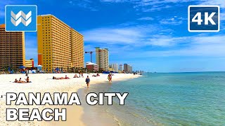 4K Panama City Beach Florida USA  Spring Break Walking Tour Vlog amp Vacation Travel Guide 🎧 [upl. by Amehr808]