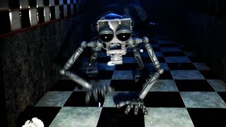 THE ANIMATRONIC ENDOSKELETON COMES TO LIFE AND CHASES ME  Five Nights at Freddys Remastered [upl. by Axela]