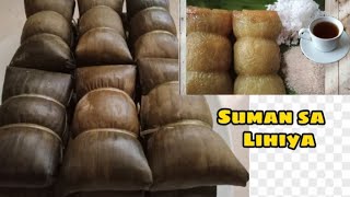 How to make Suman sa lihiyaFilipino native delicacyOur traditional way stepbystep [upl. by Hnilym]