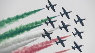 Frecce Tricolori Sanicole Sunset Air Show Italian Air Force [upl. by Jablon]