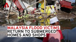 Malaysia floods Cleanup begins as residents return [upl. by Eyoj]