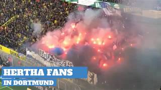 Hertha fans in Dortmund [upl. by Lengel]