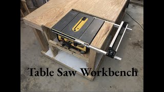 How to build a table saw workbench  Full Project [upl. by Cacia]