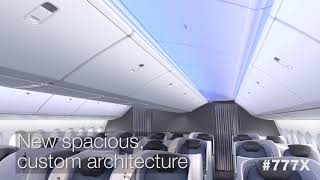 Boeing 777X Interior Cabin Design [upl. by Nnaihs]