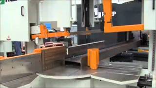 FICEP  Drill and Saw Multi Spindle CNC Beam Line [upl. by Hollenbeck]