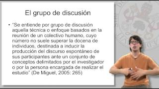 14 EL GRUPO DE DISCUSIÓN I [upl. by Spurgeon]