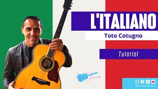 LItaliano  Toto Cotugno  Chitarra Accordi [upl. by Salakcin]