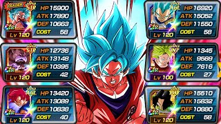 NEW UNIVERSE SURVIVAL SAGA amp UNIVERSE 7 TEAM SHOWCASE Dragon Ball Z Dokkan Battle [upl. by Azer]