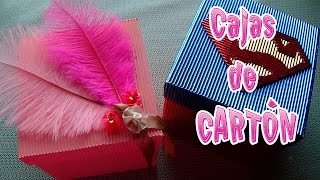 Cómo hacer cajas de cartón│CandyBu [upl. by Alvis]