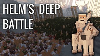 Battle of Helms Deep in Minecraft [upl. by Wattenberg]