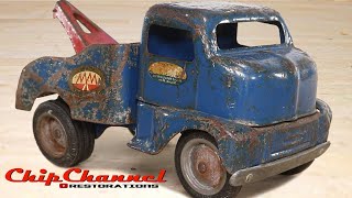 1953 Tonka COE Tow Truck Restoration Metalcraft [upl. by Hacceber]