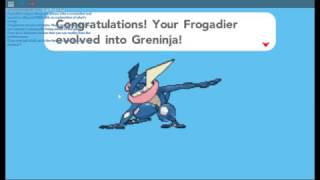 My frogadier evolves into greninja Pokemon brick bronze [upl. by Lynda]