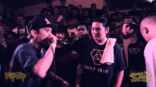 FlipTop  M Zhayt vs Damsa OLD SCHOOL FREESTYLE BATTLE [upl. by Ahsiyk473]