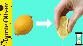 How To Zest amp Juice A Lemon  Jamie’s 1 Minute Tips [upl. by Ynalem270]