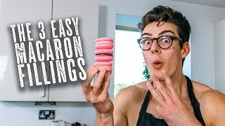 3 Easy Macaron Fillings  Topless Baker [upl. by Asirralc867]