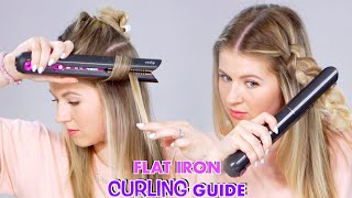 How To Curl Hair With a Flat Iron [upl. by Ahseik]