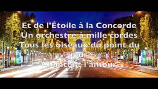 Joe Dassin  ChampsÉlysées Paroles [upl. by Annayr905]