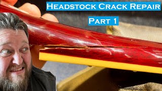 Headstock Crack Repair Part 1 [upl. by Nabal]