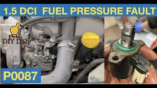 Nissan Juke 15 Dci P0087 Fuel pressure fault code FIXED [upl. by Mauretta]