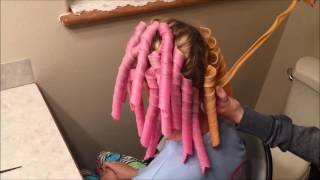 Spiral Hair Curlers Tutorial  Tangled Trends [upl. by Matta]