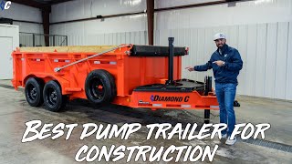 Best Dump Trailer For Construction 🤯  Diamond C [upl. by Rowell]