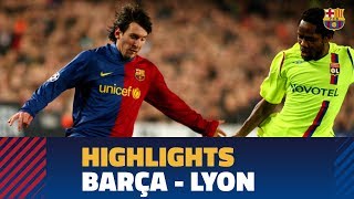 BARÇA 52 LYON  Match highlights 20082009 [upl. by Mellisent]