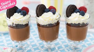 MOUSSE DE CHOCOLATE CON SOLO 2 INGREDIENTES 🍫  QUIERO CUPCAKES [upl. by Lemuela]