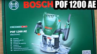 How to use a Router BOSCH POF 1200 AE [upl. by Ellemac]