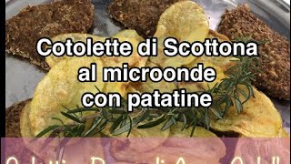 Cotolette al microonde con patatine [upl. by Rayshell]