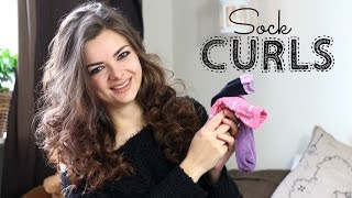 How To Curl Your Hair With Socks [upl. by Assyram]