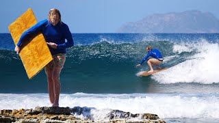 Creating amp SURFING a DIY Plywood Surfboard [upl. by Ellora]