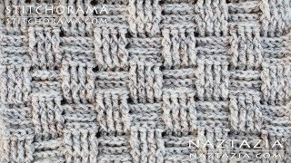 HOW to CROCHET BASKET WEAVE STITCH  DIY Tutorial Stitchorama by Naztazia [upl. by Nerw]