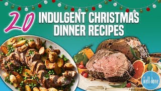 20 Best Christmas Dinner Recipes  Holiday Main Dish and Entree Recipe Compilation  Well Done [upl. by Chinua]