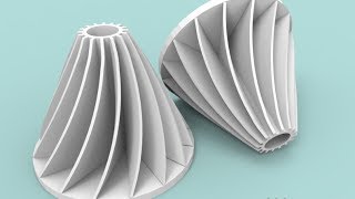 3D modelling impeller in AutoCAD [upl. by Ahsieat260]