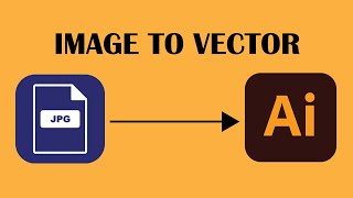 How to Convert JPG image to a vector in illustrator 2023 [upl. by Ginnie]