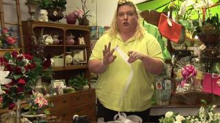 Floral Arrangements  How to Make Floral Bows [upl. by Esiahc]